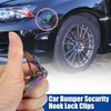 X AUTOHAUX Car Bumper Security Clips Quick Release Hook Multicolor