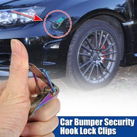 X AUTOHAUX Car Bumper Security Clips Quick Release Hook Multicolor 80x28mm 2pcs