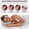 Ear Piercing Pillow for Side Sleepers with Comfort Hole (Gray)