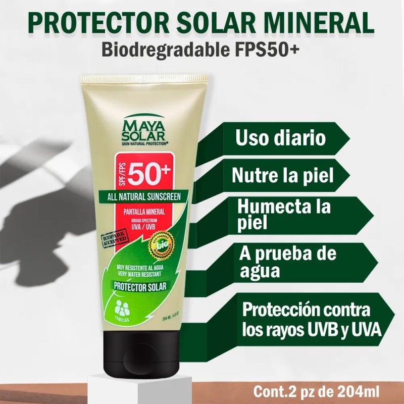 Duo Protector Corporal Maya Solar Uso Diario Fps50 204ml C/u