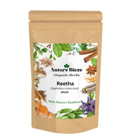 Nature Blaze Reetha Whole | Natural Hair Care & Growth | 3.5 Oz (100 Gram 0.2 lb)