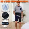 Hiball Adjustable Hip Brace, Groin & Hamstring Compression Wrap for