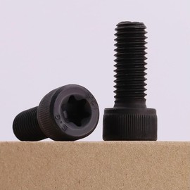 M4-0.7 x 12mm Black Oxide Socket Head Torx Drive Machine Screws, 12.9 Grade Alloy Steel, Full Thread, Torx Drive Socket Cap Screws