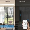 LIAONFOY WiFi Controlled Curtain Switch Flush-Mounted Intelligent Touch Switch Remote