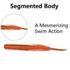 10PCS Artificial Sea Worms 100mm Earthworm Soft Fishing Lures Soft