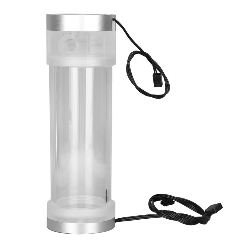 Water Cooling Tank Transparency 210mm Cylinder Temperature Display Reservoir Water