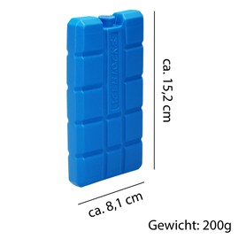 VonBueren 2-24 Ice Packs for Cool Bag | 12 Hours Long Cooling | Approx. 200 g per Ice Pack | Approx. 8.1 x 15.2 x 2.2 cm | Also for Cool Box (24)