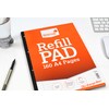 Silvine 160 Page A4 Refill Pad, Side Bound and Punched