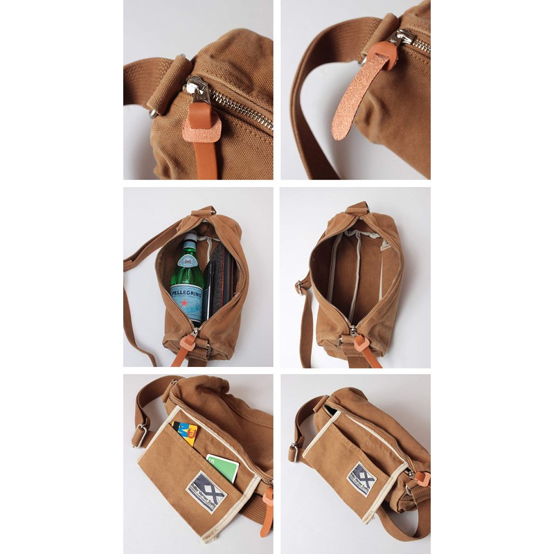 Butler Barner Sails Canvas Mini Roll Shoulder Bag, Reactive Dyed,