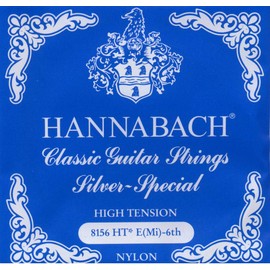 Hannabach Series 815 High Tension Silver Special Single E6 String for Classic Guitar (652536)