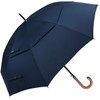 G4Free 52/62inch Wooden J Handle Golf Umbrella Windproof Classic Stick