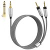 Focal Replacement Cable with 6.35mm Adapter Compatible with Focal Elear