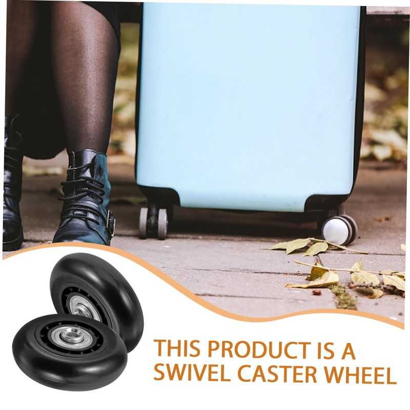 GLEAVI 2pcs Swivel Caster Wheels for Luggage Replacement Easy to