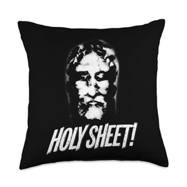 Shroud Of Turin Face of Jesus Christ Catholic Throw Pillow