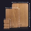 TebuTeak Solid Teak Wood Cutting Board Set - Single/One Piece