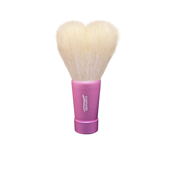Kumano Brush Takumi no Cosmetic Brush, Heart-shaped, Facial Cleansing Brush,