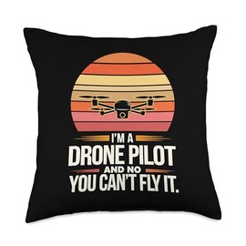 Drone Pilot for a Drone Pilot Throw Pillow