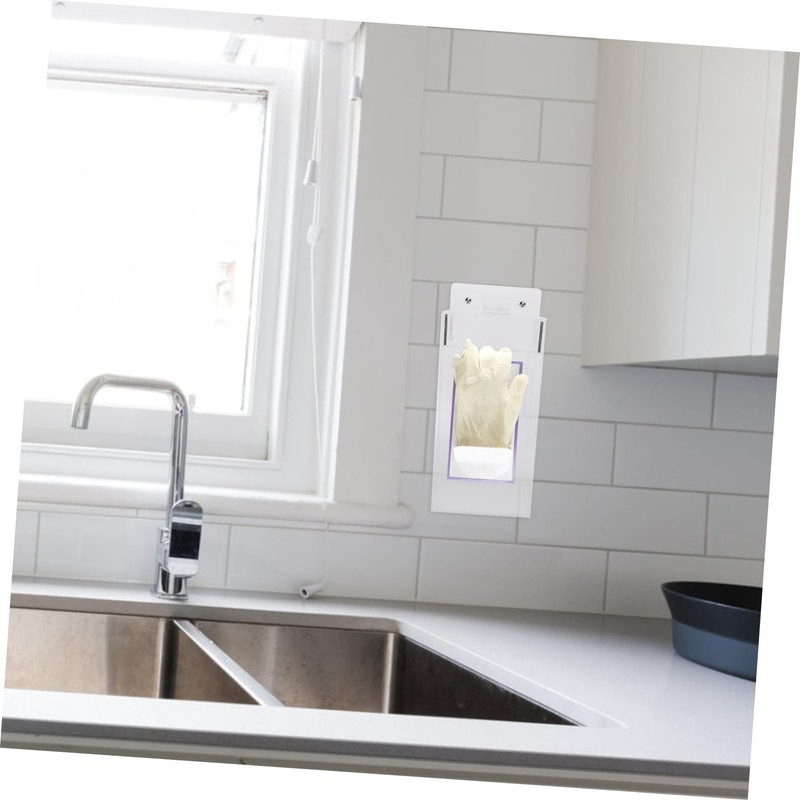 VICASKY Acrylic Face Mask Dispenser Wall Mount Holder for Gloves