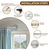 Nickel Blackout Curtain Rod,Wrap Around Curtain Rods For Windows 34