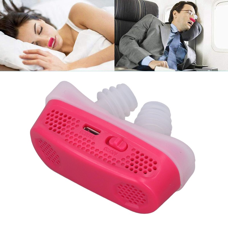 Electric Snoring Solution Devices Automatic Nose Vents Plugs Portable Variable