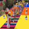 6 Pcs Mexican Fiesta Plastic Tablecloth, Rectangle Disposable Table Cloth
