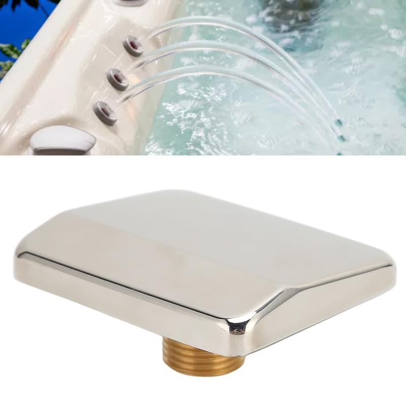 Waterfall Tub Nozzle G1/2 Male Thread Stainless Steel Wall Mounted