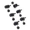 6PCS Set Locking Tuning Key Peg Black Color Zinc Alloy