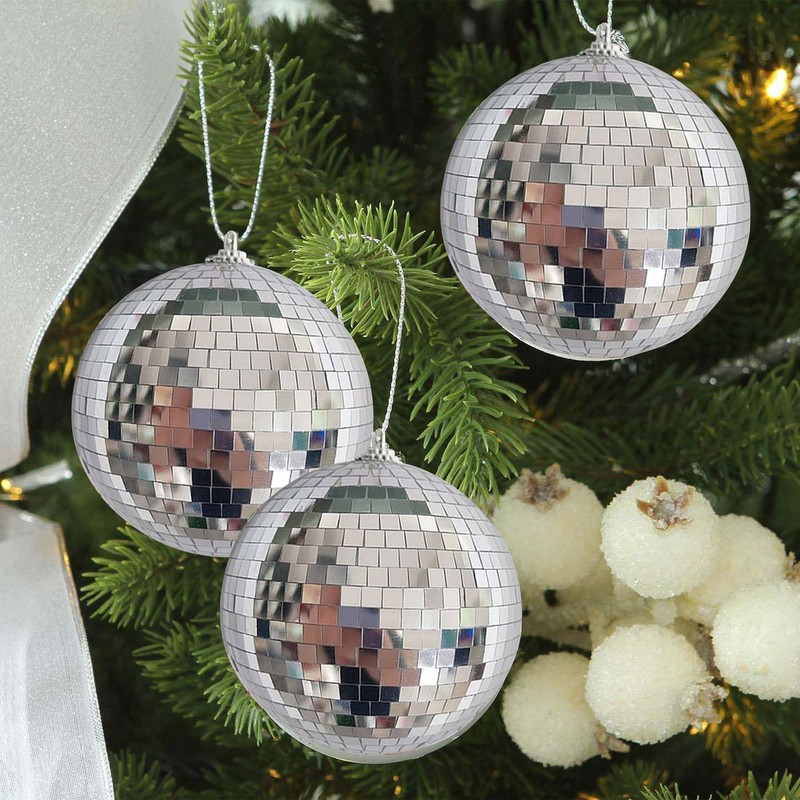 ZHANYIGY 4Pcs Christmas Balls Ornaments for Xmas Tree - Shatterproof