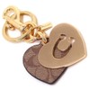 Coach 91478 IMKHA Outlet Signature Heart Love Motif Key Ring,