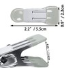 KiGesYo 20 Pcs Clothespins Hanger with Connecting Buckle Non-slip Stainless