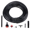 Micro Irrigation System Kit 70pc Black Includes: 23m Vinyl Pipe,