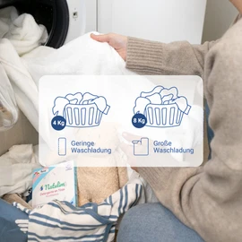 Natulim - Waschmittel Blätter (150 Waschgänge) - Made in EU, biologisch abbaubar, nachhaltig, Plastikfrei, Vegan und Cruelty Free - Saubere und weiche Wäsche - 3er Pack mit 50 Stück - (Floral Duft)