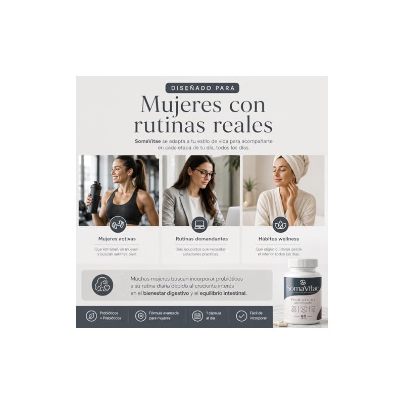 Probioticos Femeninos Cepas Capsulas Meses Salud Digestiva Equilibrio Femenino Liberacion
