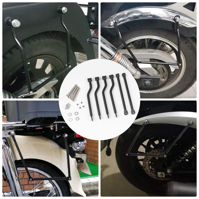 Universal Side Bag Support Motorcycle Accessories Modified Metal Plated Side
