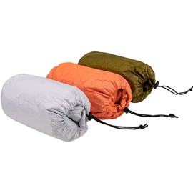 Saco de dormir de emergencia, ligero, impermeable, térmico, manta de retención de calor, kit de supervivencia para senderismo, camping, caza, pesca (verde)