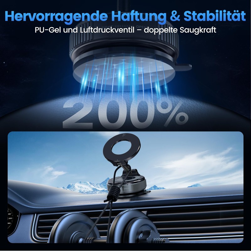 homeasy Magnetic Phone Holder Black