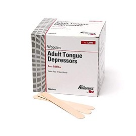 PRO ADVANTAGE TONGUE DEPRESSORS - Tongue Depressor, Adult 6" x 11/16", Non-Sterile, 500/bx