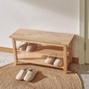 ACRO Storage Bench Wooden Shoe Bench Simple Style Wood Entryway