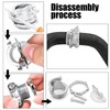 Fuzbaxy 24pcs 1/2Inch Clamp Type Cable Connectors for Metallic Conduit