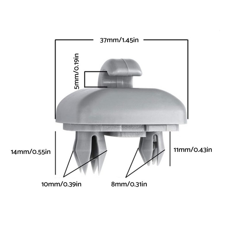 MAX COOL 2PCS Sun Visor Clips Holder Hook Bracket Mounting