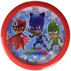 4SGM PJ Masks 10" Round Wall Clock Standard, Multicolor