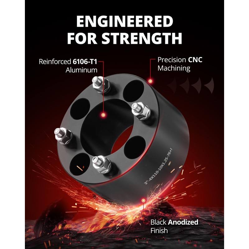 EVIL ENERGY 4x110 Wheel Spacers Compatible with EZGO EZ GO