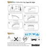 Deebior 94656 Original Side Window Wind Deflector,4pcs Outside Mount Tape-On
