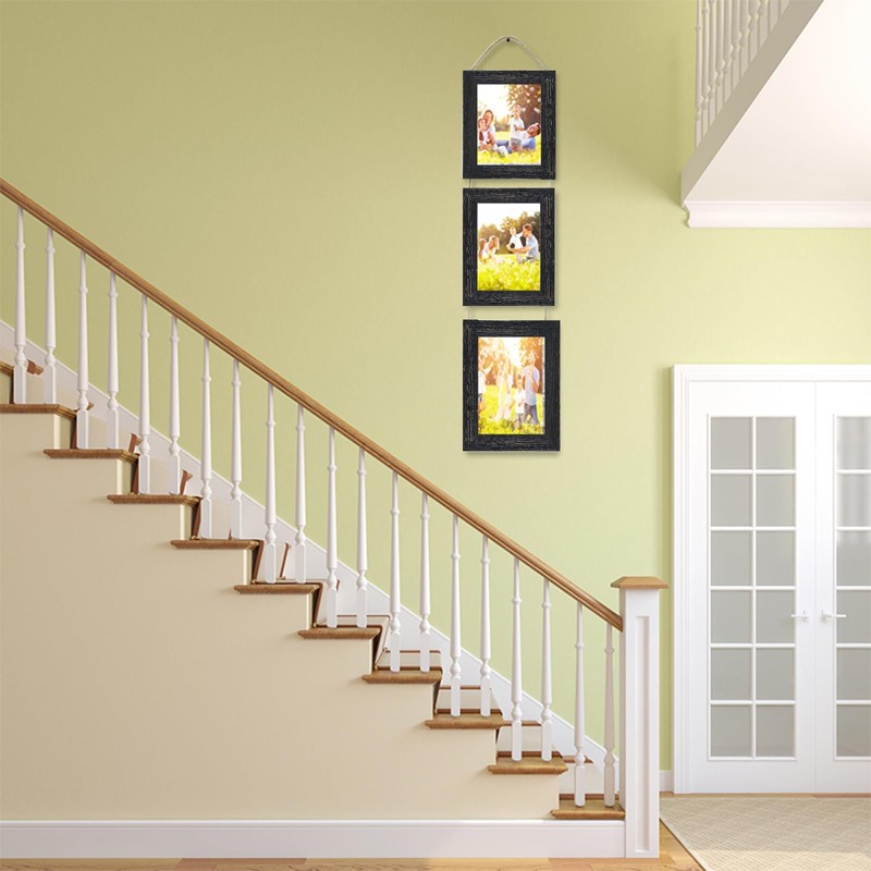 VMUZEDER 5x7 Wall Hanging Picture Frames Collage with 3 Opening