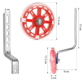 Universal Training Wheels，Stabilisers for childs bike，Bicycle Stabilisers，Auxiliary Wheel Bicycle，Kids Bike Stabilizers，Stabilisers for bikes，Wheel Stabiliser，Cycling Training Wheels (red)