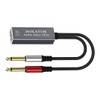 Audio Noise Filter Adapter:Dual 6.35mm 1/4" TRS Male to 3.5mm
