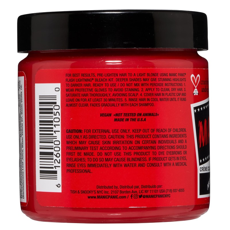 MANIC PANIC Red Passion Hair Dye – Classic High Voltage