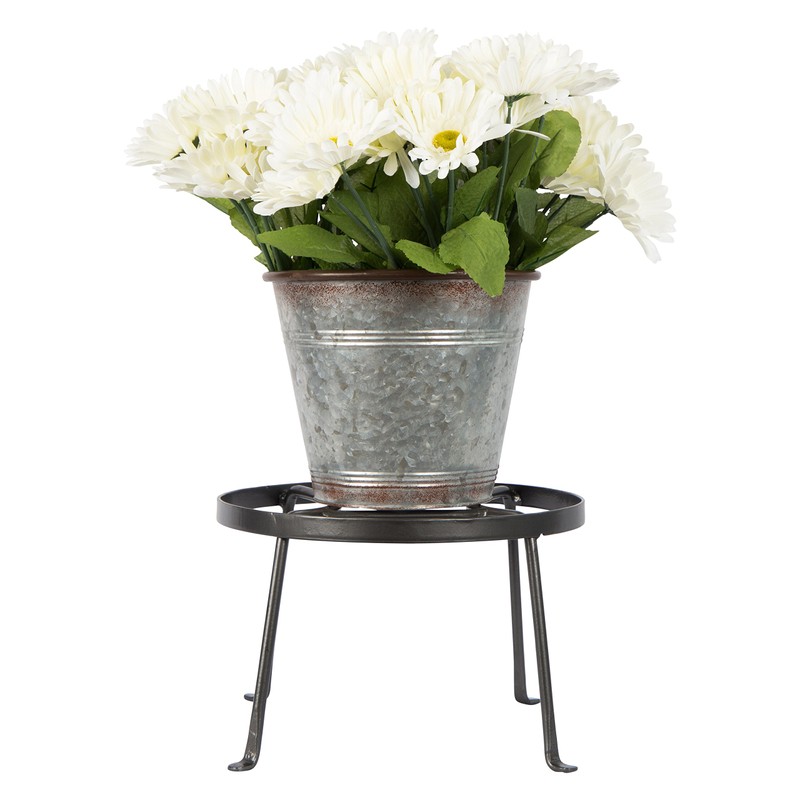 Achla FB-30 Designs Argyle Plant Stand I, 8" H, Graphite