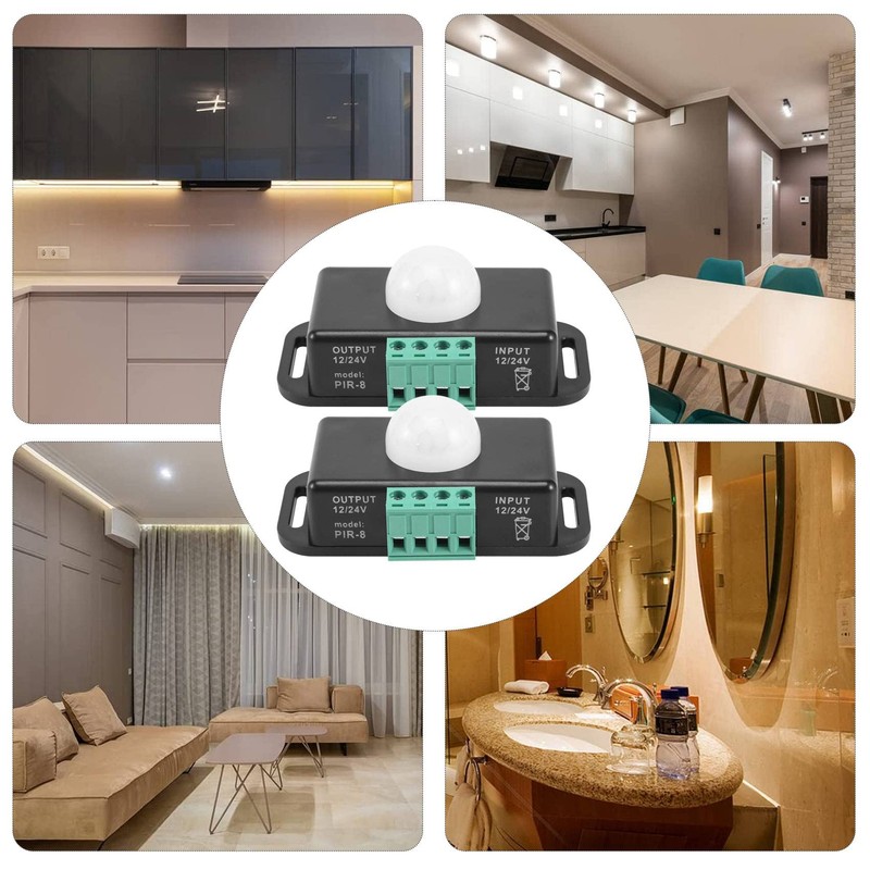 Dovhmoh Motion Sensor Switch, 12V 24V PIR Sensor, LED Switch