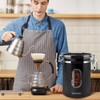 FACIACC Airtight Coffee Canister, 1800ML Stainless Steel Coffee Container with